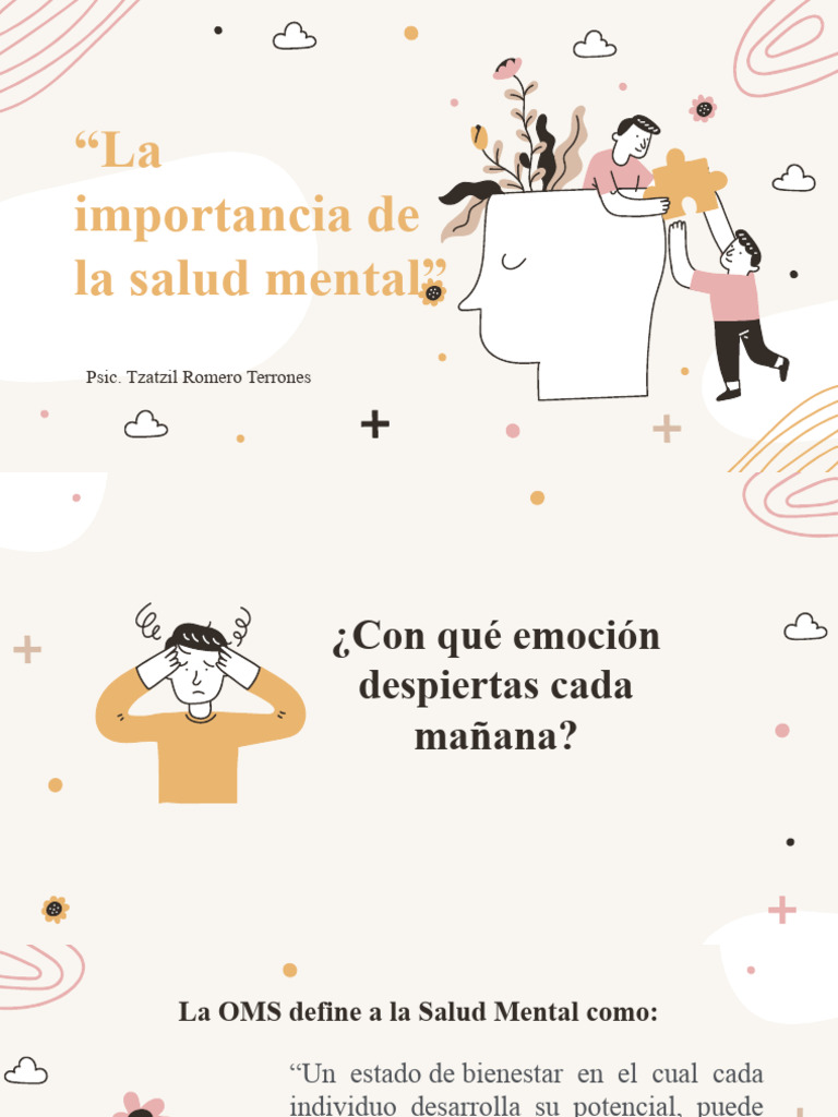 Salud Mental | PDF | Las emociones | Salud mental