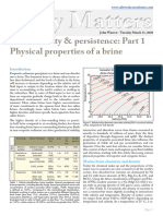 58 Brine Persistence - Part 1 Physical Properties