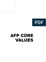 Afp Core Values