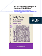 EBOOK Wills Trusts And Estates Examples Explanations 7Th Edition download full chapter pdf kindle