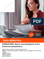Guía Didáctica Neurobiologia de Trastornos Psiquiatricos