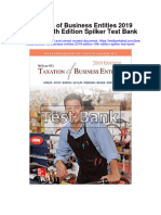 Taxation of Business Entities 2019 Edition 10Th Edition Spilker Test Bank Full Chapter PDF