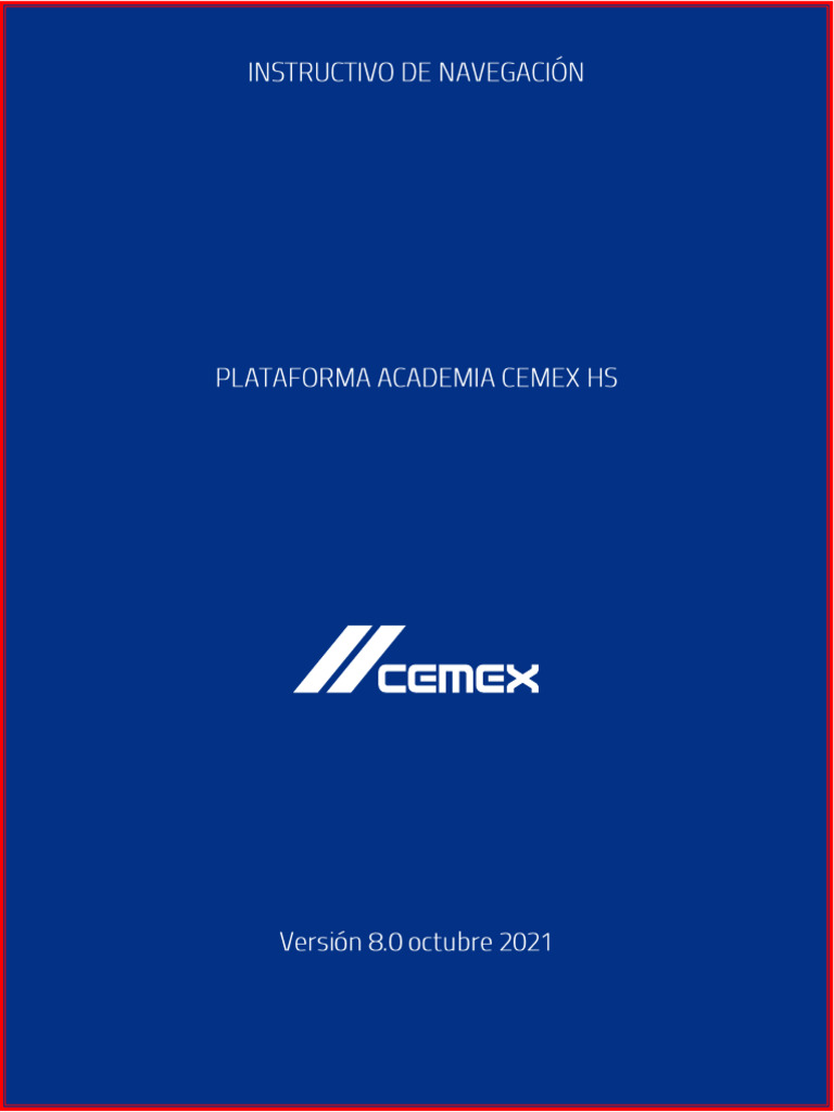 Instructivo para Academia Cemex Online | PDF | Red mundial | Internet y web