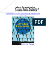 Intercultural Communication Globalization and Social Justice 2Nd Edition Sorrells Solutions Manual Full Chapter PDF