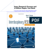Interdisciplinary Research Process and Theory 3Rd Edition Repko Test Bank Full Chapter PDF