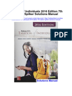 Taxation of Individuals 2016 Edition 7Th Edition Spilker Solutions Manual Full Chapter PDF
