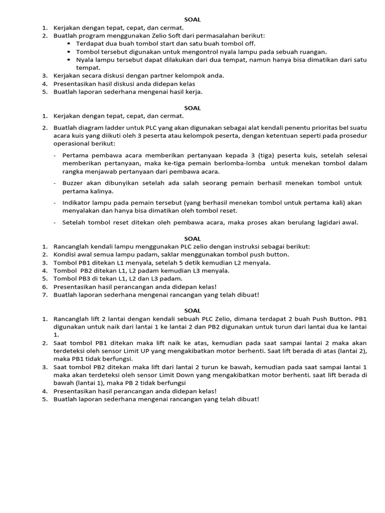 Soal Plc Pdf
