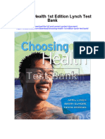 Ebook Choosing Health 1St Edition Lynch Test Bank Full Chapter PDF