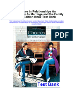 Ebook Choices in Relationships An Introduction To Marriage and The Family 10Th Edition Knox Test Bank Full Chapter PDF