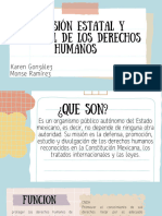 Comisión Estatal y Nacional de Los Derechos Humanos: Karen González Monse Ramírez