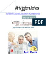 Taxation of Individuals and Business Entities 2015 6Th Edition Spilker Test Bank Full Chapter PDF