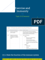 Topic 13 Exercise and Immunity