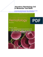 Download ebook Clinical Laboratory Hematology 3Rd Edition Mckenzie Test Bank full chapter pdf