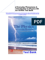 Physics of Everyday Phenomena A Conceptual Introduction To Physics 8Th Edition Griffith Test Bank Full Chapter PDF