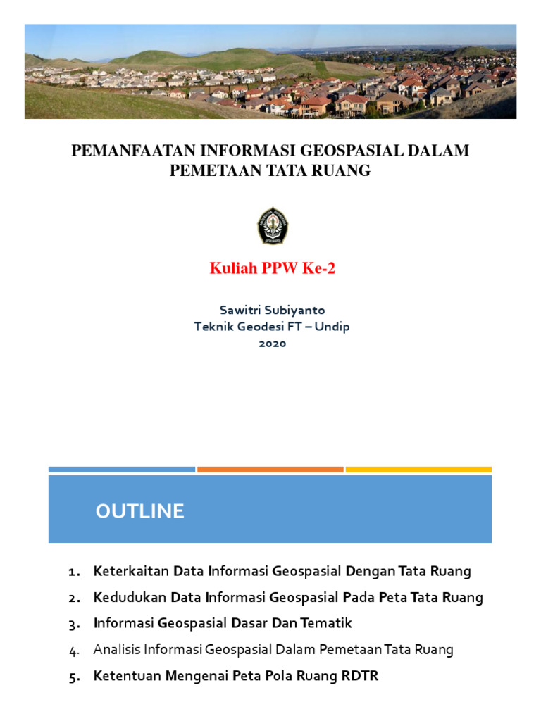 Pemanfaatan Informasi Geospasial | PDF