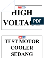 High Voltage Dan Motor Testing
