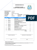 2023/2024 First: University of Lagos Student Course Registration