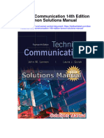 Technical Communication 14Th Edition Lannon Solutions Manual Full Chapter PDF