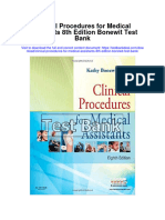 Ebook Clinical Procedures For Medical Assistants 8Th Edition Bonewit Test Bank Full Chapter PDF