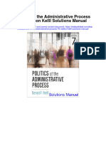Politics of The Administrative Process 7Th Edition Kettl Solutions Manual Full Chapter PDF