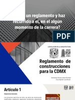 Reglamento de Construcciones para La CDMX