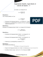 Développements Limités, Équivalents Et Calculs de Limites - 3