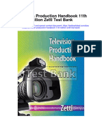 Television Production Handbook 11Th Edition Zettl Test Bank Full Chapter PDF