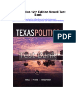 Texas Politics 12Th Edition Newell Test Bank Full Chapter PDF