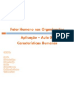 Aplicação - Fator Humano