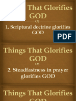 Things That Glorifies GOD