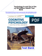 Ebook Cognitive Psychology in and Out of The Laboratory 5Th Edition Galotti Test Bank Full Chapter PDF