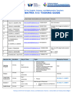 Activity Matrix RP Tasking Guide English