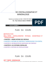 UMAPON Cours de Cristallograohie Et Minéralogie 2022-1