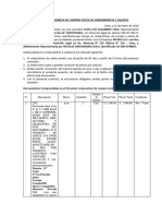 Contrato de Promesa de Compra Venta de Herramientas y Equipos de Computacion