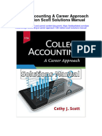 Ebook College Accounting A Career Approach 13Th Edition Scott Solutions Manual Full Chapter PDF