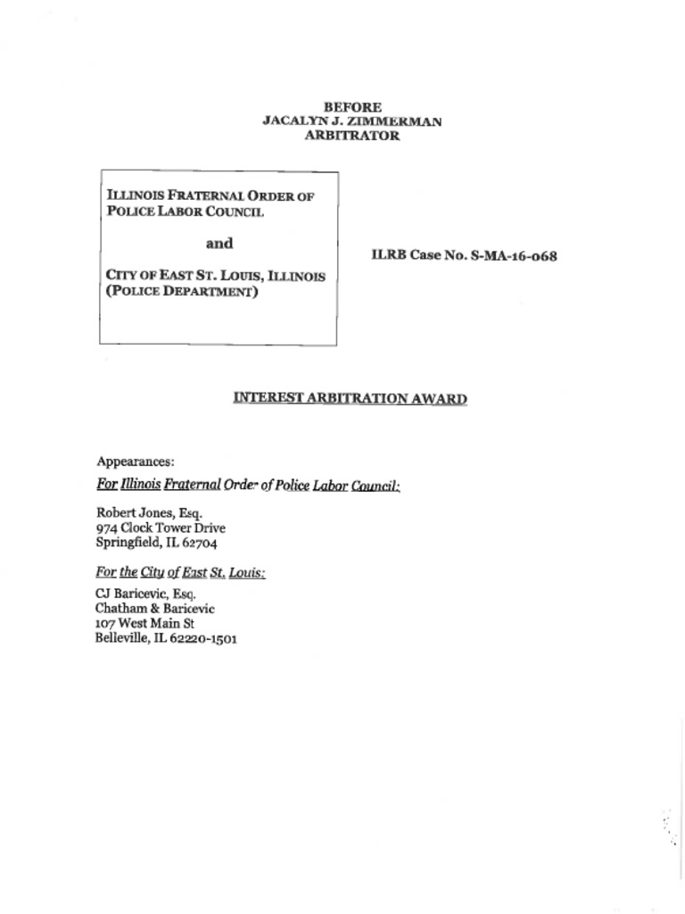 Arbitration Award PDF