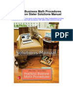 Download Practical Business Math Procedures 12Th Edition Slater Solutions Manual full chapter pdf