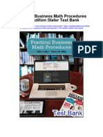 Practical Business Math Procedures 11Th Edition Slater Test Bank Full Chapter PDF