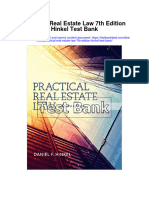 Practical Real Estate Law 7Th Edition Hinkel Test Bank Full Chapter PDF