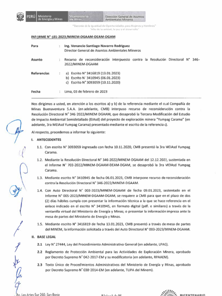 RD 010 2023 Minem Dgaam PDF | PDF