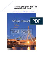 Download ebook College Accounting Chapters 1 30 13Th Edition Price Test Bank full chapter pdf