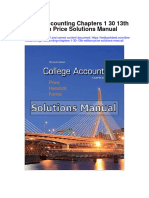 Ebook College Accounting Chapters 1 30 13Th Edition Price Solutions Manual Full Chapter PDF