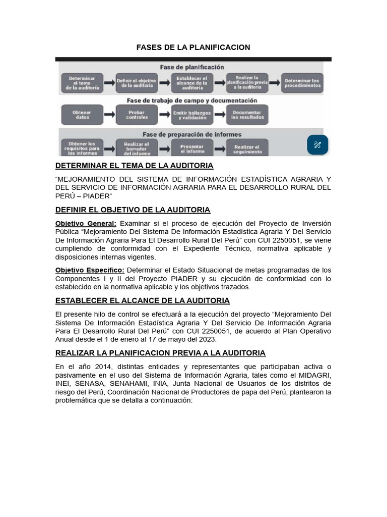 Fases de La Planificacion | PDF