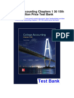 Ebook College Accounting Chapters 1 30 15Th Edition Price Test Bank Full Chapter PDF