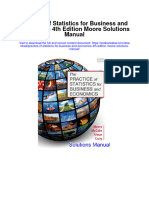 Download Practice Of Statistics For Business And Economics 4Th Edition Moore Solutions Manual full chapter pdf