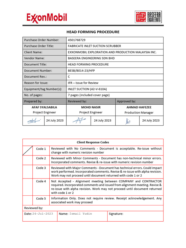 Dish Head Forming Procedure Guide | PDF | Industrial Processes ...