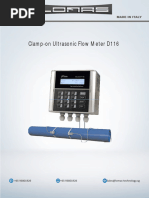 Clamp-On Ultrasonic Flow Meter D116