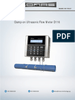 Clamp-On Ultrasonic Flow Meter D116