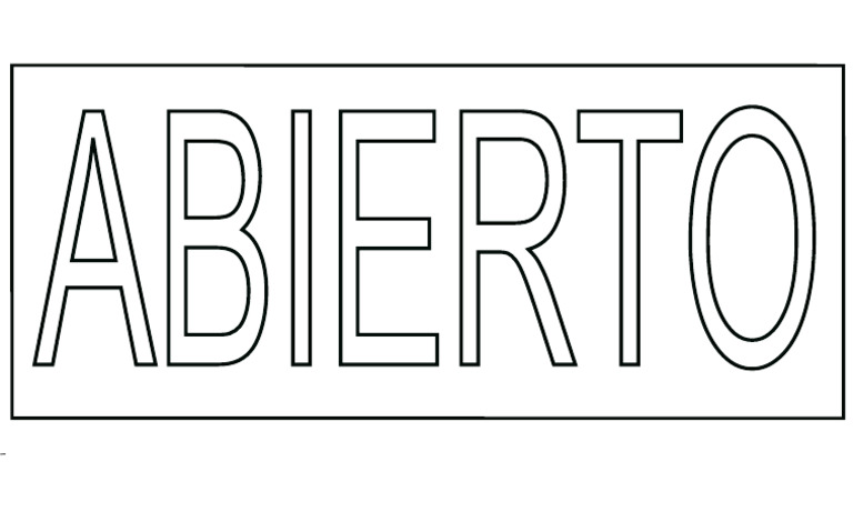 Letrero Abierto | PDF