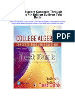 Ebook College Algebra Concepts Through Functions 4Th Edition Sullivan Test Bank Full Chapter PDF